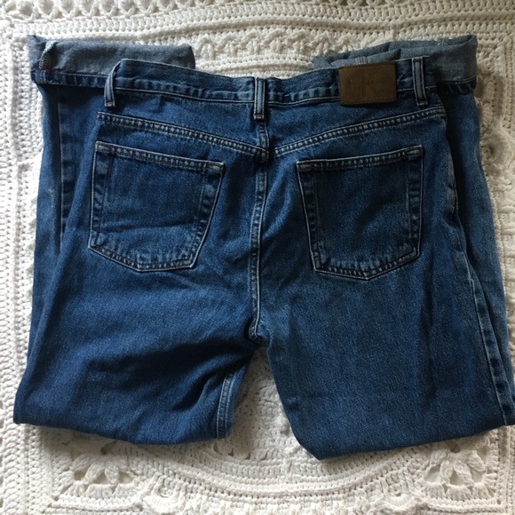 Calvin Klein Bleached Blue Jeans - Picture 2 of 6